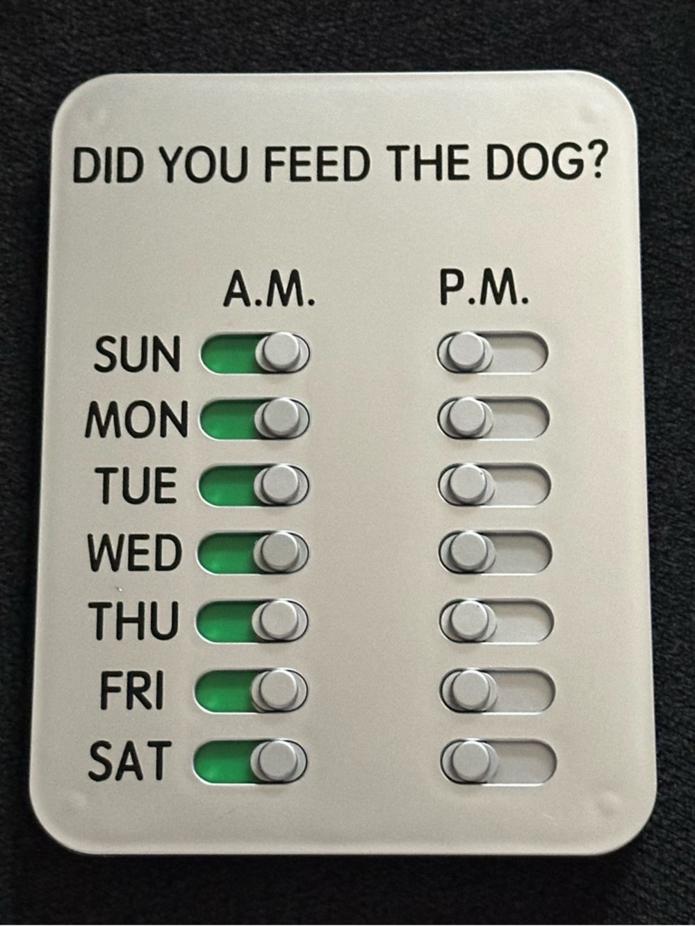 Did You Feed The Dog? Dog Feeding Reminder Device